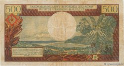 500 Francs - 100 Ariary MADAGASCAR  1966 P.058a TTB