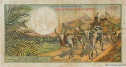 1000 Francs - 200 Ariary MADAGASCAR  1966 P.059a TB