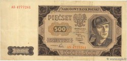 500 Zlotych POLEN  1948 P.140