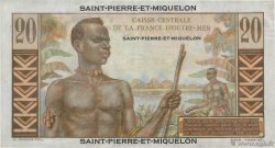 20 Francs Émile Gentil SAINT PIERRE AND MIQUELON  1946 P.24 VF