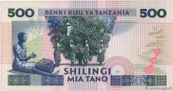 500 Shilingi TANZANIA  1989 P.21a XF