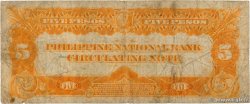 5 Pesos FILIPPINE  1921 P.053 q.MB