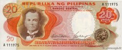 20 Piso FILIPPINE  1969 P.145a FDC
