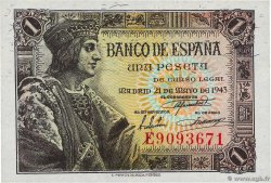 1 Peseta SPAIN  1943 P.126a