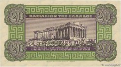 20 Drachmes GREECE  1940 P.315 UNC-
