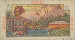 5 Francs Bougainville FRENCH GUIANA  1946 P.19a MB