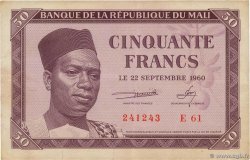 50 Francs MALI  1960 P.01