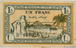 1 Franc TUNISIA  1943 P.55