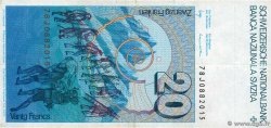 20 Francs SUISSE  1978 P.54a BB