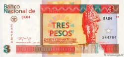 3 Pesos Convertibles CUBA  1994 P.FX38