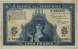 5 Francs NEW CALEDONIA  1944 P.48