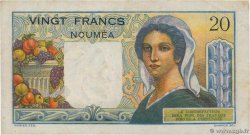 20 Francs NEW CALEDONIA  1954 P.50b VF