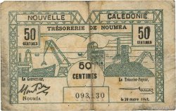 50 Centimes NOUVELLE CALÉDONIE  1943 P.54 TB