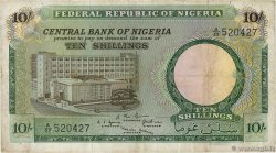 10 Shillings NIGERIA  1967 P.07 TB