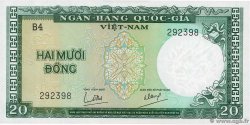 20 Dong VIETNAM DEL SUR  1964 P.16a SC+
