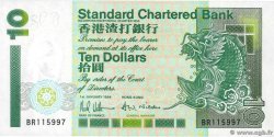 10 Dollars HONGKONG  1994 P.284b ST