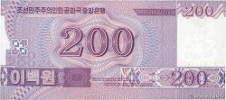 200 Won NORTH KOREA  2008 P.62 UNC