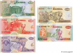 20 à 1000 Kwacha Lot ZAMBIA  1992 P.36 à p.40 UNC