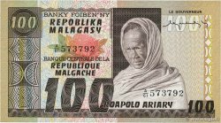 100 Francs - 20 Ariary MADAGASKAR  1974 P.063a