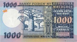 1000 Francs - 200 Ariary MADAGASCAR  1974 P.065a SUP