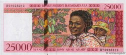 25000 Francs - 5000 Ariary MADAGASCAR  1998 P.082 UNC-
