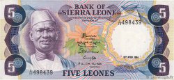 5 Leones SIERRA LEONA  1984 P.07e EBC