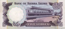 5 Leones SIERRA LEONE  1984 P.07e XF