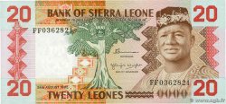 20 Leones SIERRA LEONE  1982 P.14a SPL