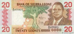 20 Leones SIERRA LEONE  1988 P.16 UNC