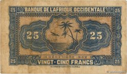 25 Francs AFRIQUE OCCIDENTALE FRANÇAISE (1895-1958)  1942 P.30a TB