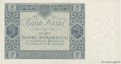 5 Zlotych POLAND  1930 P.072 AU
