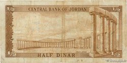 1/2 Dinar JORDANIE  1959 P.13c TB