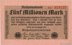 5 Millions Mark ALLEMAGNE  1923 P.105