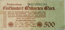 500 Milliard Mark ALLEMAGNE  1923 P.127a