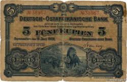 5 Rupien AFRIQUE DE L EST occ. ALLEMANDE  1905 P.01