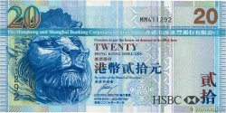 20 Dollars HONG KONG  2007 P.207d