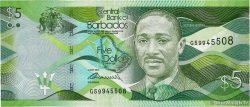 5 Dollars BARBADOS  2013 P.74a
