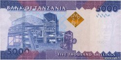 5000 Shilingi TANZANIA  2010 P.43a UNC