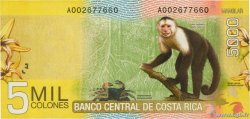 5000 Colones COSTA RICA  2009 P.276a FDC