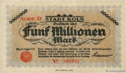 5 Millions Mark GERMANY Köln 1923 