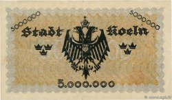 5 Millions Mark GERMANY Köln 1923  VF