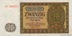 20 Deutsche Mark GERMAN DEMOCRATIC REPUBLIC  1948 P.13b XF
