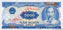 5000 Dong Spécimen VIET NAM  1991 P.108s