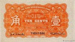 10 Cents CHINA Tientsin 1925 PS.0595 UNC
