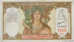 100 Francs TAHITI  1961 P.14d