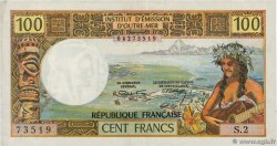 100 Francs TAHITI  1973 P.24b