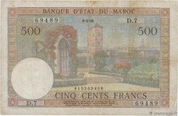 500 Francs MOROCCO  1950 P.46