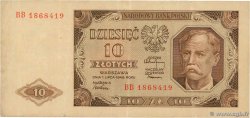 10 Zlotych POLOGNE  1948 P.136 TTB