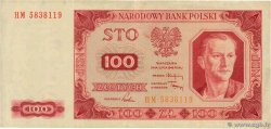 100 Zlotych POLEN  1948 P.139a fVZ