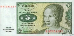 5 Deutsche Mark GERMAN FEDERAL REPUBLIC  1980 P.30b FDC